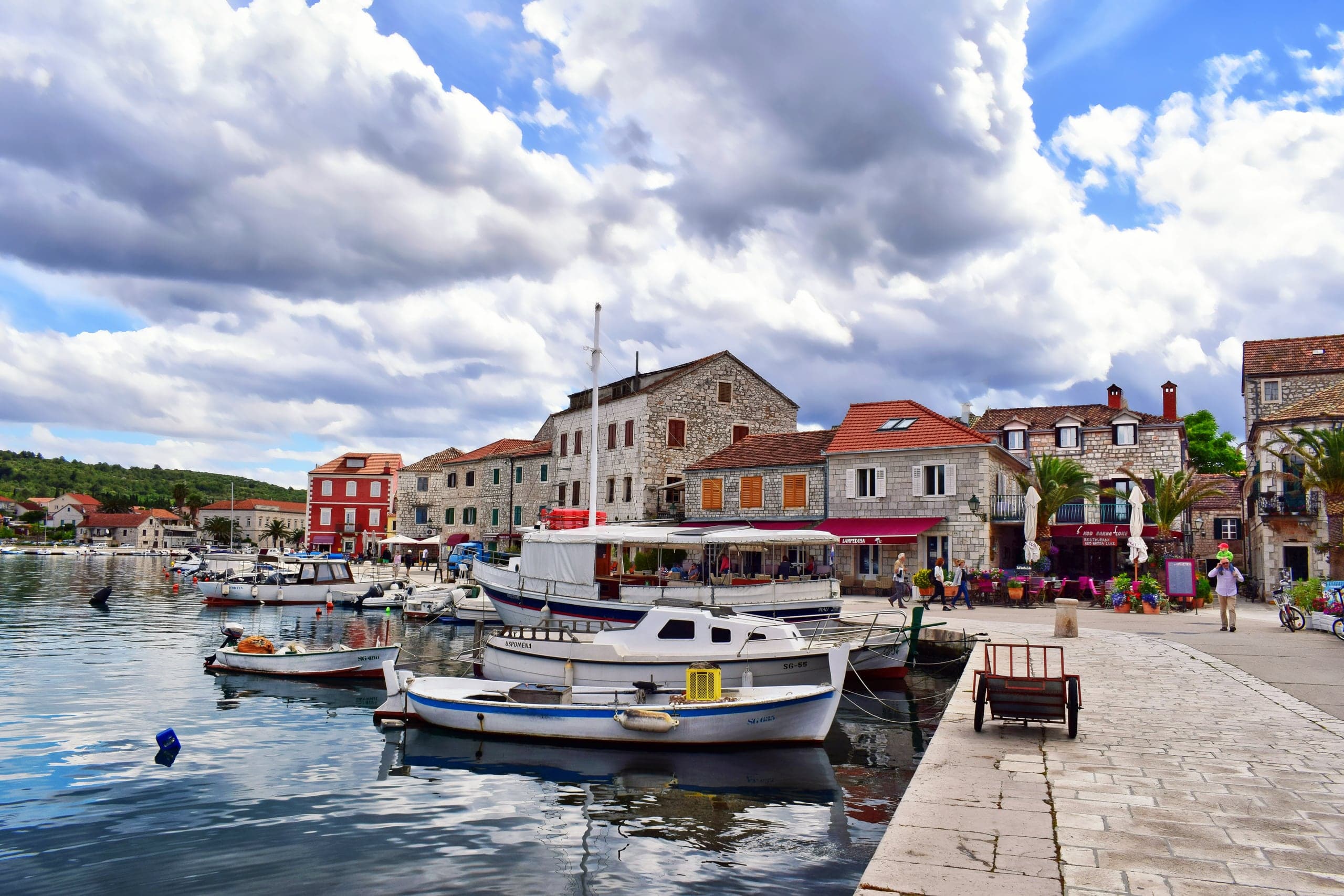 Waterfront promenade in Stari Grad on Hvar